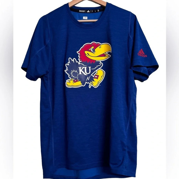adidas Other - 3/$30 Adidas Men’s Kansas Jayhawks College t shirt Size Medium